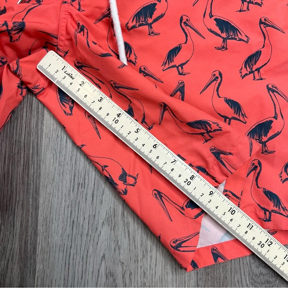 Bonobos Swim Trunks Board‎ Shorts Mens Size 31 Pelicans Coral Blue 9” Inseam